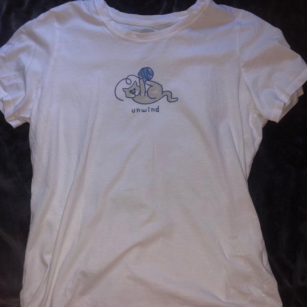 Life is Good white t-shirt